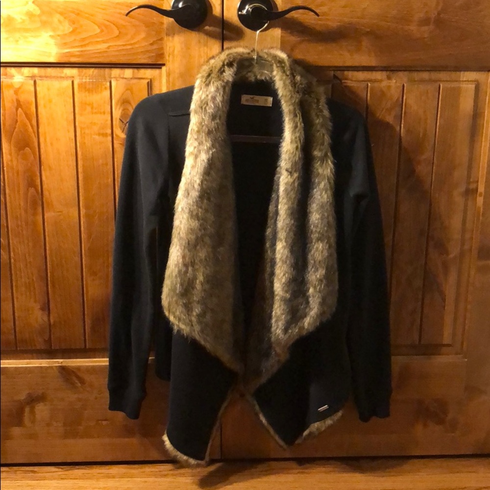 - Brand new hollister fur jacket